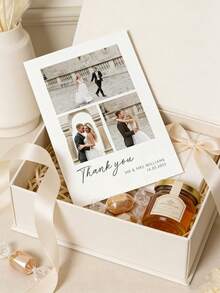 1/2/5/10/20/30/50pcs Customized Photo Wedding Cards (With Envelopes) / Personalized Wedding Announcement Cards / Wedding Date Postcards / Modern Wedding Invitations / Customized Engagement Party Invitations / Photo Cards - Multicolor - View 5