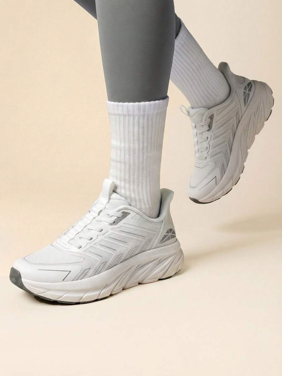 Women's Slip On Walking Shoes Running Comfortable Tennis Breathable Non Slip Athletic Gym Workout Cross Training Sneakers - trắng - Xem 1