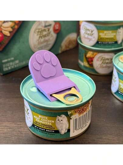 1pc New Multi-Function Can Opener Nail Protection Non-Slip Easy Open For Cat/Dog Food Cans Multiple Colors Durable Kitchen Essential Bottle Opener