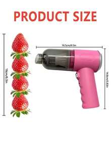 A Fashionable Compact Pink Cordless Vacuum Cleaner Designed For Women, Portable Design Easily Cleans Narrow Spaces, Simplifies Cleaning Process, Perfect Gift For Her - Pink - View 5