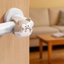 1pc New Creative Cute Cartoon Door Knob Protector, Anti-Collision Pad, Bedroom Door Back Collision Pad, Window Handle Anti-Collision, Door Back Cushion, Wall Protection - Multicolor - View 14