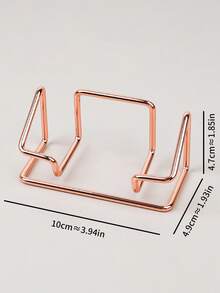 1个名片夹，创意金属简约现代展示收纳架，办公桌便签盒卡片夹 - 多色 - 查看 15