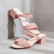 Women Heeled Sandals - Pink - View 6