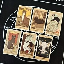 Spanish Tarot Cards "Cats Ruling The World", Party & Birthday Gift, Divination Game - Photo Color - View 5