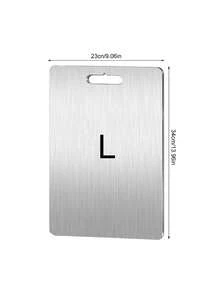 3pcs/1pc Stainless Steel Cutting Board, Stainless Steel Kitchen Chopping Board For Meat, Fruit And Vegetable, Kitchen Set - Silver - View 9