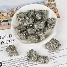 High-Quality Pyrite Raw Tumbled Natural Tumbled Stones Crystals Healing Collection Enthusiasts Gifts Gemstones - Multicolor - View 7