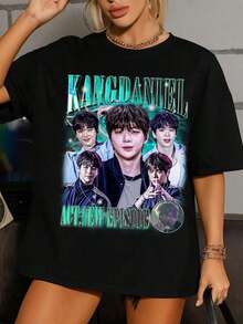 Retro Kang Daniel Kpop-Shirt, 2025 KangDaniel In Usa Act_ New Episode Shirt, Kang Daniel Glow - Đen 7 - Xem 6