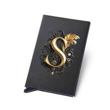 Diseño de letra A de metal, Soporte de tarjeta metálico emergente unisex | Bloqueo RFID + Superficie mate ultra delgada, Regalo de negocios/regalo festivo ideal, Diseño magnético emergente para un fácil acceso a las tarjetas, Material de aleación de aluminio, Calidad premium - Multicolor - Ver 53