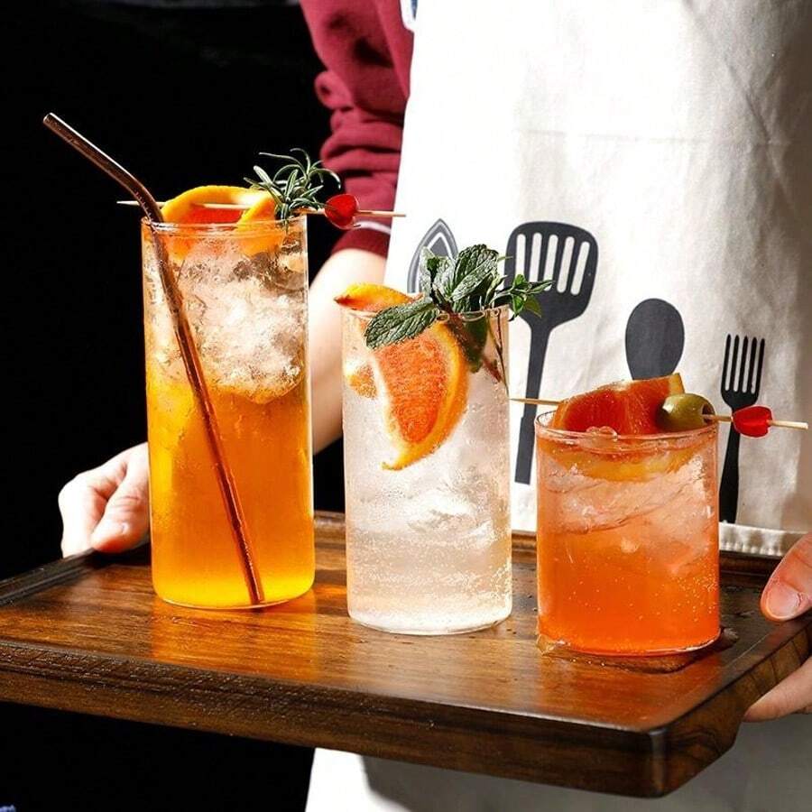 Golf Ball Drinking Glass, Water Glass, Mojito Glass, High Ball Glass, Suitable For Water, Juice, Beer, Beverages, Cocktails And Mixed Drinks - Multicolor - View 1