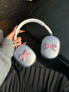 Estuche protector para auriculares Bluetooth, diseño coreano 3D con lazo, diseño original DIY - Multicolor - Ver 4