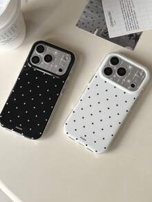 Ốp lưng điện thoại bằng gel mềm hình ngôi sao dễ thương phong cách Y2K cho iPhone 17Pro Max, 17Pro, 17Air, 17, 15, 16 Pro Max, 14 Pro, 13, 12, 11, vỏ mềm bóng bẩy, quà tặng - Nền đen có sao - Xem 4