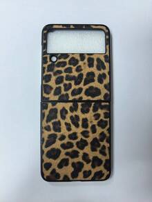 豹纹仿皮手机壳适用于三星 Z Fold3/4/5/6/7 智能手机防水防震防摔防刮 - 棕色 - 查看 12