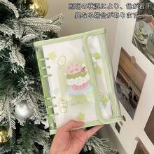 1 Piece - Fresh Transparent Soft Leather A5 Double-Buckle Binder, PVC Material, A5 Binder, Can Be Used As A Photo Album, Sticker Book, Stamp Book, Sticker Binder, Idol Card Organizer, Notebook, Planner, Pocket Book.,Card Holder - Multicolor - View 18