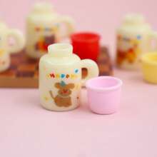 Realistic Cartoon Teapot Miniature Hot Water Bottle, Dollhouse DIY Micro Landscape Kitchen Decor - Cartoon Water Bottle - View 4