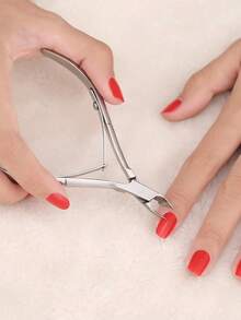 3件套专业不锈钢银色角质层推剪钳，角质层修剪器，沙龙级不锈钢凝胶指甲油卸除器，专业不锈钢角质层钳，指甲和脚趾甲修剪工具，是专业美甲师、美甲学习者、美甲沙龙、居家和旅行DIY美甲的理想之选 - 銀色 - 查看 2