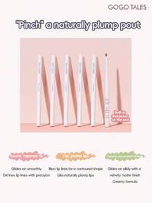 GOGO TALES 唇线笔，自然裸色哑光防水塑形丰唇，丝绒哑光质地，精准勾勒唇形，持久不晕染，适合新手使用 GOGOTALES - G01 MILK LYCHEE - 查看 6