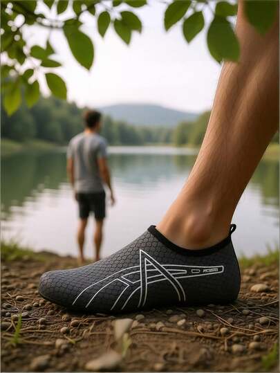 Zapatos de agua amigables con los pies descalzos, zapatos de playa/natación/buceo/pesca de suela blanda, de secado rápido, ligeros, transpirables, sandalias de verano para hombres y mujeres