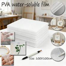 100x100cm Water-Soluble Embroidery Stabilizer, Easily Dissolved In Cold Water And Removable, Suitable For DIY Handcraft Embroidery - 100X100cm - View 1