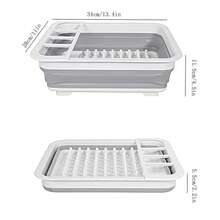 Space-Saving Kitchen Drying Rack - Foldable Dish Rack, Bowl Rack, Cutlery Rack And Storage Rack, Suitable For Hotel/Commercial Use - Grayish White - View 6
