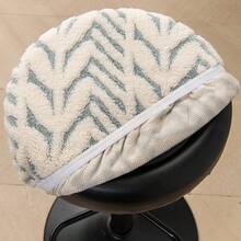 Plush Chair Cover, Elastic Round Stool Cover, Swivel Chair Cover, Bar Stool Cover - Multicolor - View 5