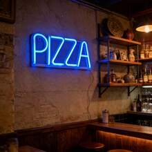 1pc LED Bar PIZZA Neon Sign, Wall Decor For Shop, Battery/USB Powered Romantic Fairy Light, Birthday Gift, Party Decoration For Home, Bedroom, Living Room - PIZZA Neon Sign - View 11
