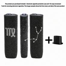 BLBLBL 1 Set Casing Pelindung Rokok Elektronik Mewah Berkilau 360° Motif Zodiak Multi-Warna untuk IQOS ILUMA I ONE & ILUMA ONE, Menggunakan Lebih dari 6770 Rhinestone, Cocok Digunakan di Bawah Lampu atau Sinar Matahari untuk Kilauan yang Lebih Memukau - Dua Belas Gaya Zodiak - View 20