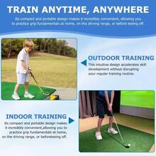 Grip Trainer, 2Pack Golf Training Aid Grip Trainer Club With Swing Correcting Arm Band To Help Train Correct Hand Position - B - 查看 7