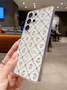 1pc Strawberry Rabbit Android Phone Case, Precise Cutout Camera Protection Compatible With Samsung Galaxy S25 Ultra/Galaxy S24 Ultra/S24/S23 Ultra/A56 5G/A55 5G/A52s 5G/A26 5G, Nothing, Pixel, Protective Cover - Multicolor - View 6