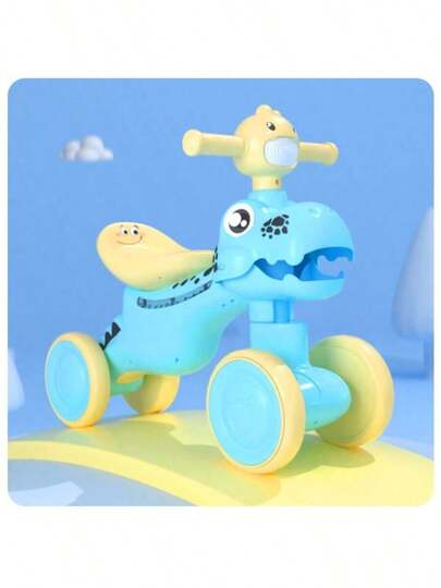 Bicicleta Triciclo De Aprendizaje Y Equilibrio Infantil ,Bicicleta Scooter Montable Entrenador de Equilibrio Diseño de Dinosaurios Para Niños