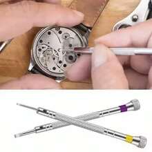 Juego de 5 destornilladores de precisión para joyería de 0.8-1.6mm, juego de destornilladores para reparación de micro relojes, herramienta de reparación de relojes y teléfonos, herramienta de reparación de relojes portátil de alta precisión, herramienta de extracción de correas de reloj con pasador de cadena de reloj mini - destornillador - Ver 8