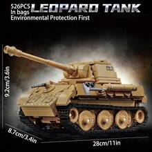 [Tank Building Blocks] 2026 New Military Tank Assembly Building Blocks, Main Battle Tank Cannon, Suitable For Adults Creative Holiday Gifts, Toy Birthday Gifts, Halloween Gifts, Christmas Gifts, Holiday Gifts, Bagged - Multicolor - View 15