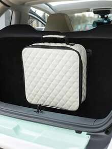 1pc Large Capacity Car Trunk Organizer - Made Of Waterproof And Durable Fabric, Can Store Electric Vehicle Charger, Cables, Tools And Camping Gear - Keeps Trunk Tidy And Organized, With Carrying Handle, Suitable For SUV, Sedan, Hatchback, Car Interior Accessories - Multicolor - View 14