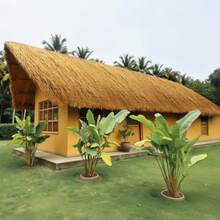 Artificial Thatch, Ideal For Decorating Patios, Cabins, Beaches, Swimming Pools, Hawaiian Parties And Bars, An Excellent Decorative Choice. - Mustard Yellow - View 7