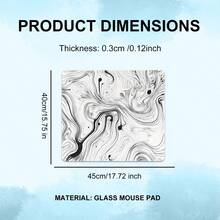 Glass Mouse Pad, Abstract Fluid Art Series, Hard Gaming Mouse Pad Suitable For PC, Smooth Control, Dominate The Game, Durable, Special Glass Surface Enhances Precision And Speed - View 6