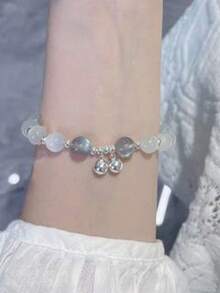 1pc Moon & Star Hollow Pendant Bracelet, Available In Multiple Colors, Suitable For Men And Women, Ideal Gift For Friends And Couples, Suitable For Dates, Daily Wear, And Parties - Starry Moon Bracelet - View 7
