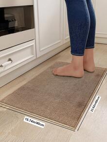 1 tấm thảm nhà bếp dày mùa thu/đông, chất liệu vải lanh dệt, thảm sàn nhà bếp dài dễ vệ sinh, thảm chùi chân phòng tắm phong cách gỗ tối giản hiện đại, thảm trải sàn nhà bếp phòng tắm, phù hợp với mọi mùa, quà tặng mùa thu mới về cho Giáng sinh, ngày lễ tình nhân, trang trí nhà cửa, cách âm - Lạc đà - Xem 7