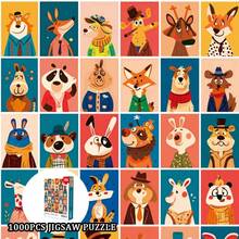 1000pcs Unique Wooden Puzzle - Lion, Luxury Animal Shaped Wooden Jigsaw Puzzle, Exquisite Packaging, Best Gift For Adults - Multicolor - View 2