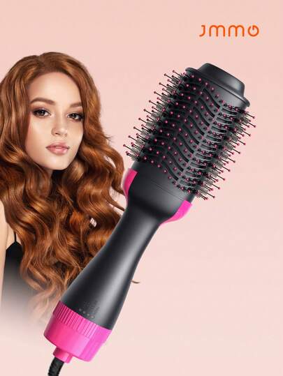 JMMO 3-In-1 Hot Air Brush, Blow Dryer, And Curling Iron Gift Set, Multifunctional Hair Styling Tool, Unique Creative Gift For Women And Men