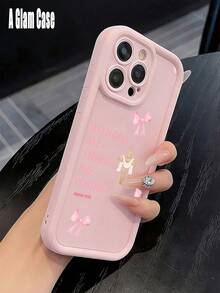 2-Pack Inspirational Quote & Strawberry Girl Phone Case Set, Shockproof Protective Cover. It Is Compatible With Galaxy Models Including Compatible For Galaxy S25, S24, S23, S22, S21 PLUS, FE And Ultra,Galaxy A33 Compatible With For Iphone17 Pro Max, 16, 15, 14, 13, 12, 11 And 7/8.Sweet Color, Perfect Gift For Yourself, Family And Friends This Holiday Season. - 酒紅色和粉紅色3 - 查看 4