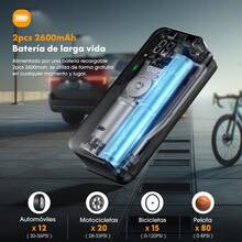 Carsun Portable Air Compressor, 3X Faster Inflation Speed, Inflation & Deflation Function, Auto Shut Off, Hidden Storage Box, Smart Portable Air Pump With 4 Preset Tire Pressure Settings, Suitable For Balls, Bicycles, Cars And More - Wireless Digital Display Model (winner Of the iF Design Award) - View 5