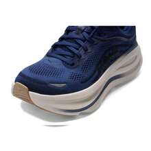 Hoka Men's Cushioned Lightweight Casual Sports Shoes, Bondi 9 Running Shoes, 1162011-MVR, Spring/Summer - Blue-black/white - View 7
