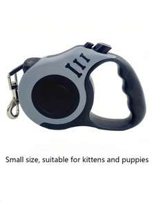5M Durable Retractable Dog Leash, Dual Button Control And One-Click Brake Lock, Ergonomic Comfortable Handle, Battery-Free Operation, Suitable For Medium To Large Dog Breeds - Grey - View 2