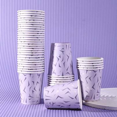 10pcs/20pcs/40pcs,KpopTheme Birthday Party Supplies Paper Cups Party Cups Drinking Cups Set Purple Pattern Disposable Paper Cups For Korean Party Birthday Wedding Holiday Fan Meeting Decorations,Purple Kpop Hot Cold Paper Drinking Cups For Music Birthday Wedding BabyShower Party Supplies Decor