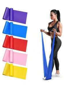Dây kháng lực tập thể dục cầm tay, dây đàn hồi yoga fitness, vòng kháng lực tập chân squat và mông cho nam nữ, dụng cụ tập gym tại nhà cho thể thao, tập sức mạnh, thể hình, yoga và pilates, phụ kiện phòng gym - Nhiều màu - Xem 2