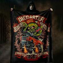 1PC 3D Monster Jam Monster Truck Cartoon Blanket, Edgy Gift For Motorsports Fans, Themed Man Cave Decor, Retro Sci-Fi Party Accent & Race Day Souvenir,Soft Throw Blanket For Home Bedroom Bed Sofa Picnic Travel Office Cover Blanket, Multiple Sizes 50x60 To 60x80 Inches - Nhiều màu 15 - Xem 6