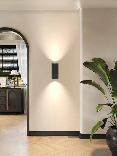 GU10 LED Garage Light, Outdoor Wall Lamp, Entrance Floodlight, Aluminum Decorative Courtyard Light, Indoor Wall Lamp, Outdoor Wall Lamp With Up And Down Lighting, House Lighting, Corridor Lamp, Home Decor Wall Lamp, Outdoor Lighting, Waterproof IP65, Suitable For Outdoor Patio/Stairs/Street/Indoor/Garden/Living Room/Bathroom/Kitchen/Bedroom/Hallway/Interior Wall/Exterior Wall