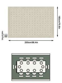 1pc Modern Minimalist Light-Colored Geometric Pattern Rug, Soft Faux Wool Carpet, Suitable For Bathroom, Kitchen, Entryway, Hallway, Bedside, Living Room, Bedroom, Machine Washable, Home Decor - Multicolor - View 15
