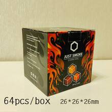 1kg/72pcs 25mm Cube Natural Coconut Shell Charcoal, Hookah Charcoal - 1Kg - View 2