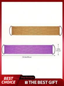 一套非洲网状去角质浴巾，双面设计，可轻柔或粗暴去角质，有效去除死皮，优质网状材质，便捷系带设计，去角质浴巾和浴球两用，令肌肤光滑，适合日常使用。 - A - 查看 3