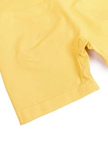 Women Sports Shorts - Yellow - View 6